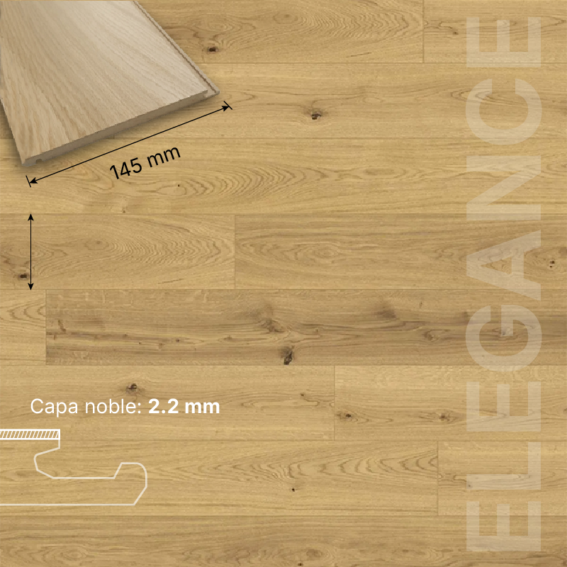 ROBLE FLOTANTE HDF - 10/2,2 - ELEGANCE 145